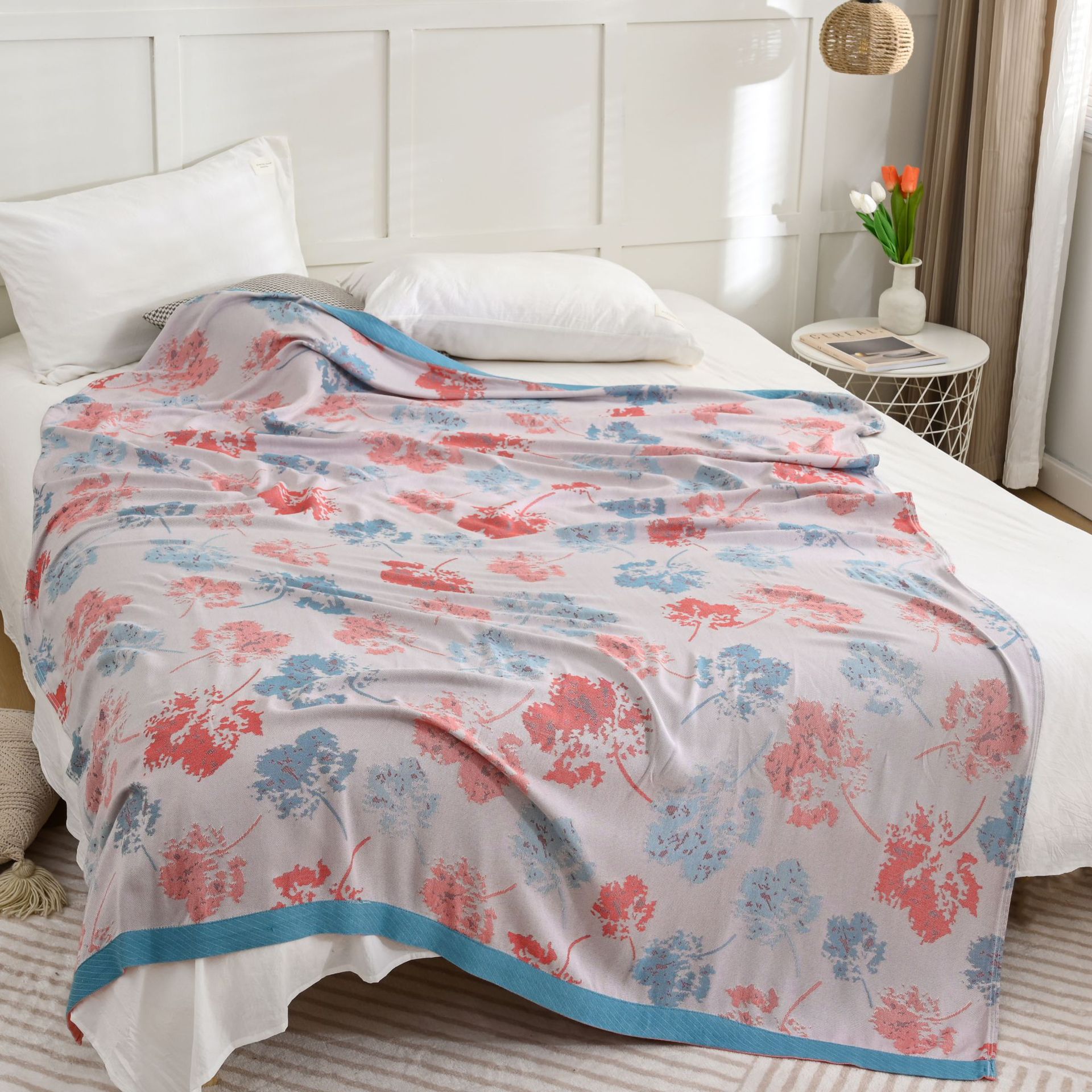 Bamboo Fiber Cover Blanket Cool Feeling Ice Silk Blanket Children's Blanket Towel Quilt Adult Air Conditioning Blanket Cool Feeling Office Nap