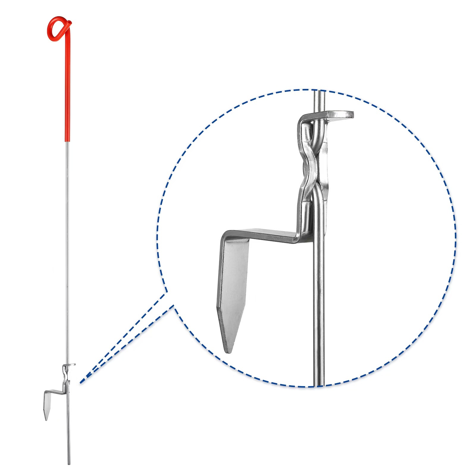 Цифровой заборный столб для свиней, изолированный пластиковый столб, экспортный оцинкованный материал, новый тип для разведения