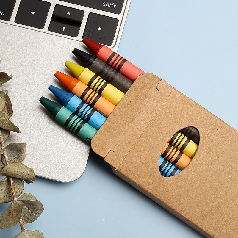 6 Color Graffiti Oily Crayon Cartoon Heavy Color Oil Painting Stick Kids Drawing Tools Set Drawing Learning Tools