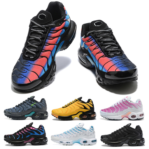 Кроссовки KIDS TN Plus для экспорта, спортивные туфли для мальчиков и девочек, беговые туфли 28-35