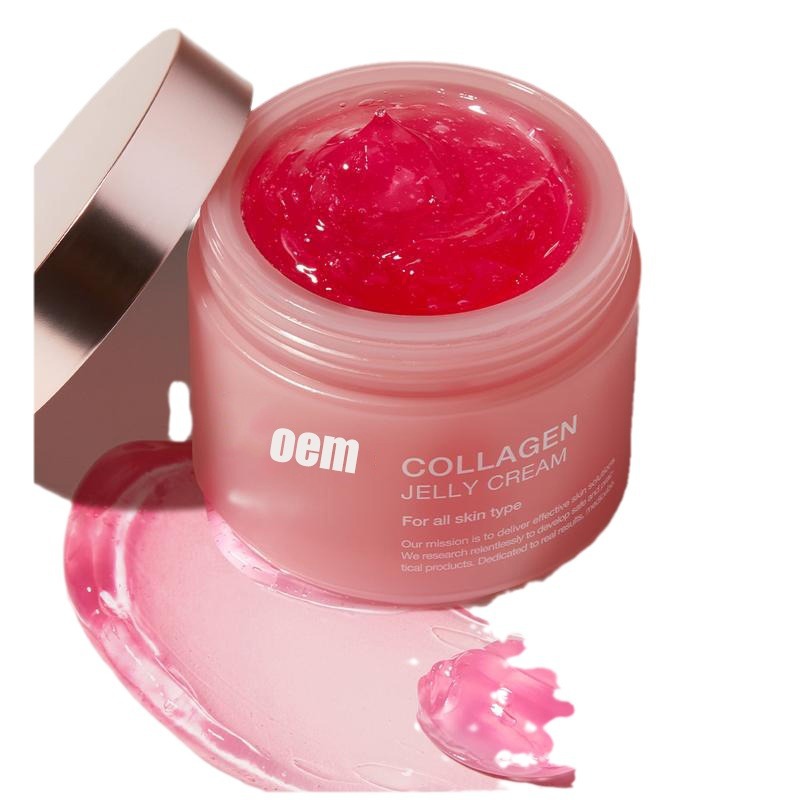 Foreign Trade Collagen Jelly Cream Oem Moisturizing and Moisturizing Skin Niacinamide Cream Full English Custom Processing