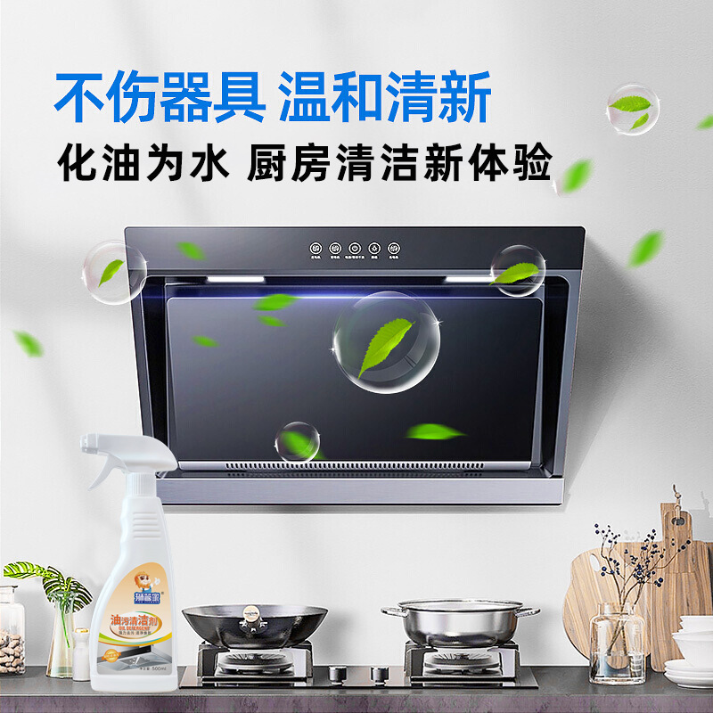 Wholesale Lion Butler Oil Stain Net Foam 500ml Heavy Oil Stain Cleaner Range Hood Household Kitchen Fume Net