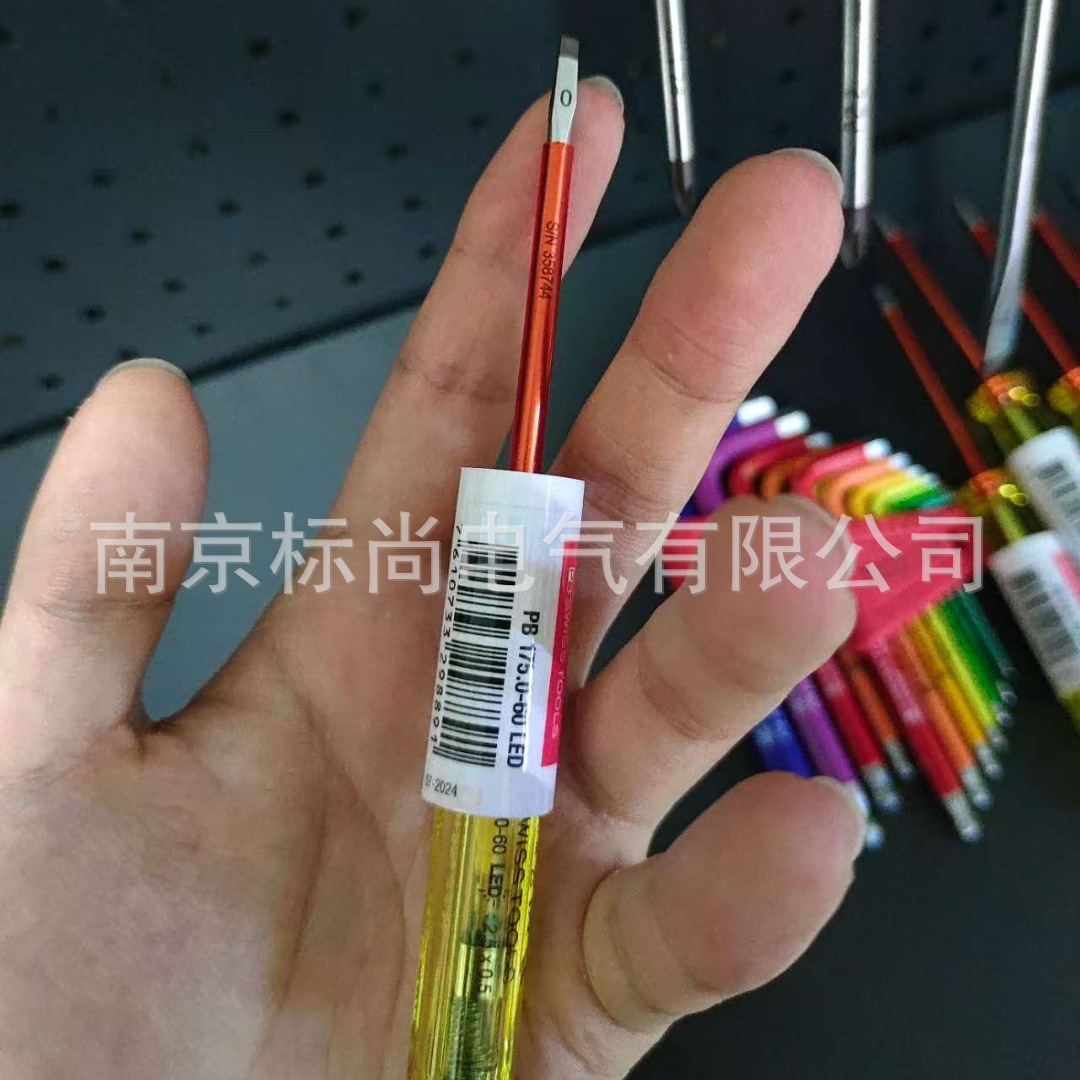 Swiss Pb175 Battery-Free Phase Test Pen Led Electrician Special Screwdriver Two-In-One Insulated Work Safety