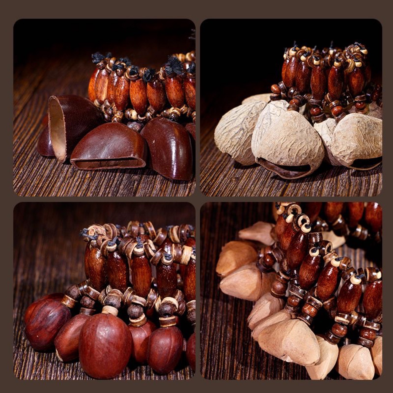 Van Wood Fruit & Deri terre [Fruit Shell Rattle] African Minority Musical Instrument Plant Fruit Bracelet