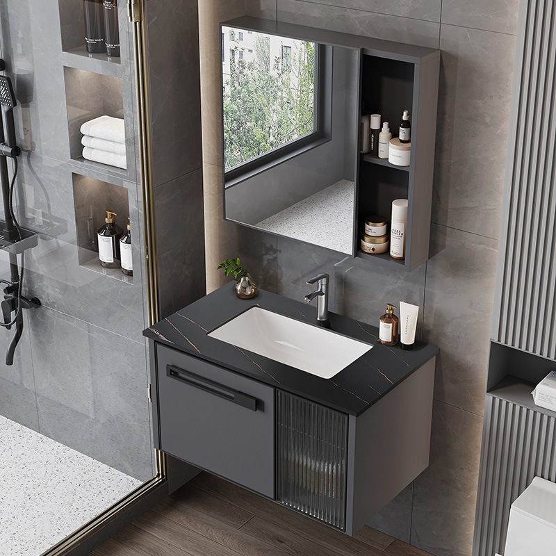 Cross-Border Bathroom Sink Bathroom Sink Combination Bathroom Cabinet Export Sink Basin Integrated Water-Resistant and Waterproof