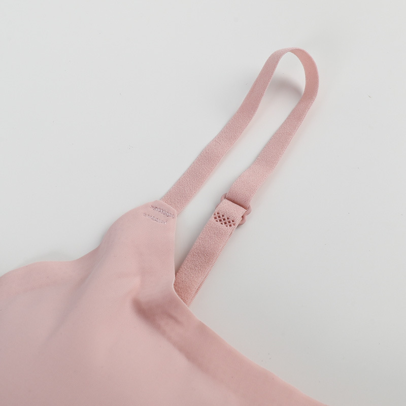 Peace of mind second generation seamless without steel ring one-piece sleep yoga gather plus size sports bra beautiful back underwear for women