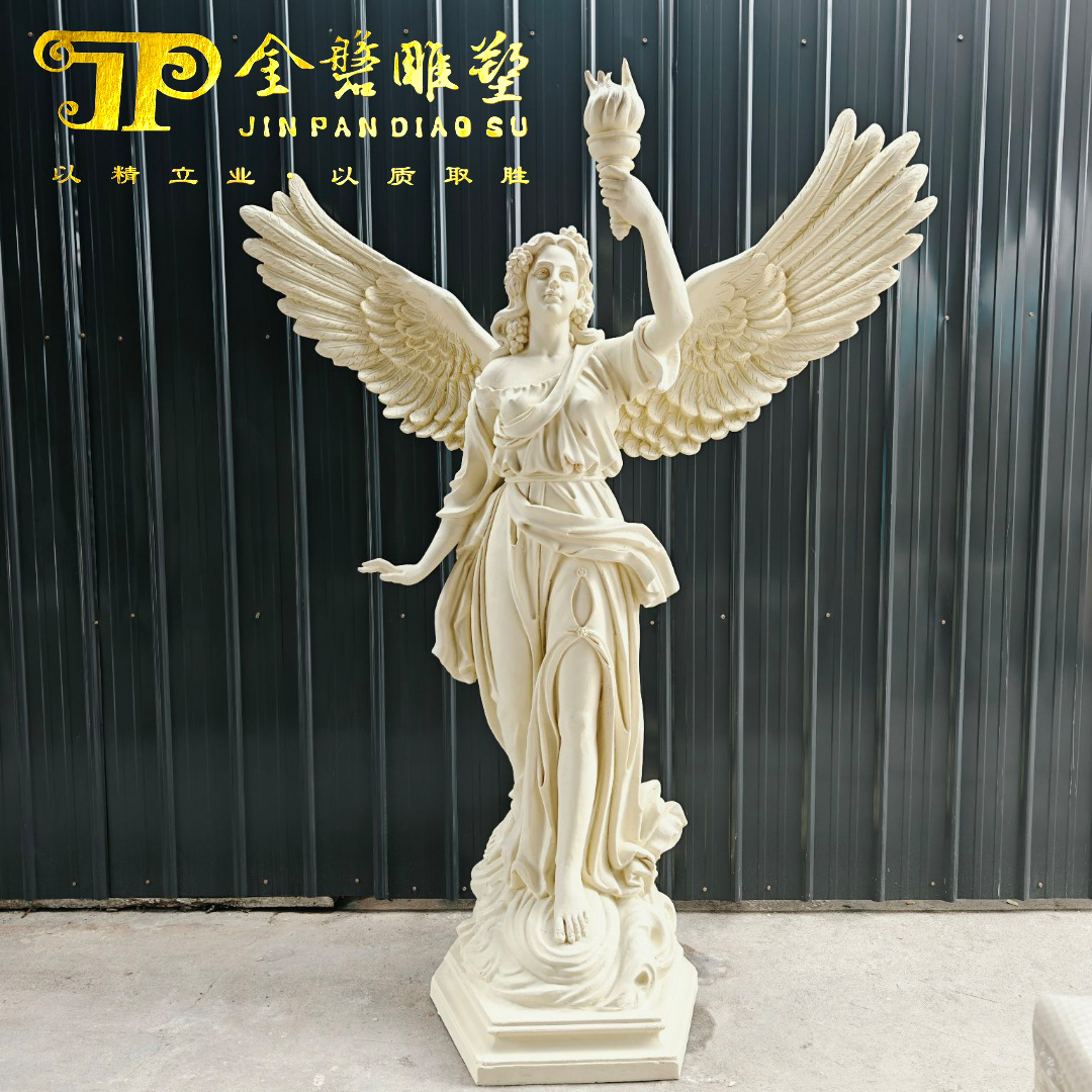 Sandstone Beauty Character Sculpture Hotel Door Display Fiberglass Carving Imitation Stone Artificial Stone Statue