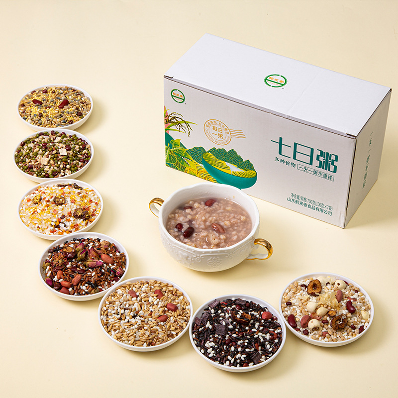 [Factory] Seven-Day Cereal Porridge 100g*7 Bags Wholesale a Variety of Cereals to Be Paired with Whole Grain Breakfast Every Day