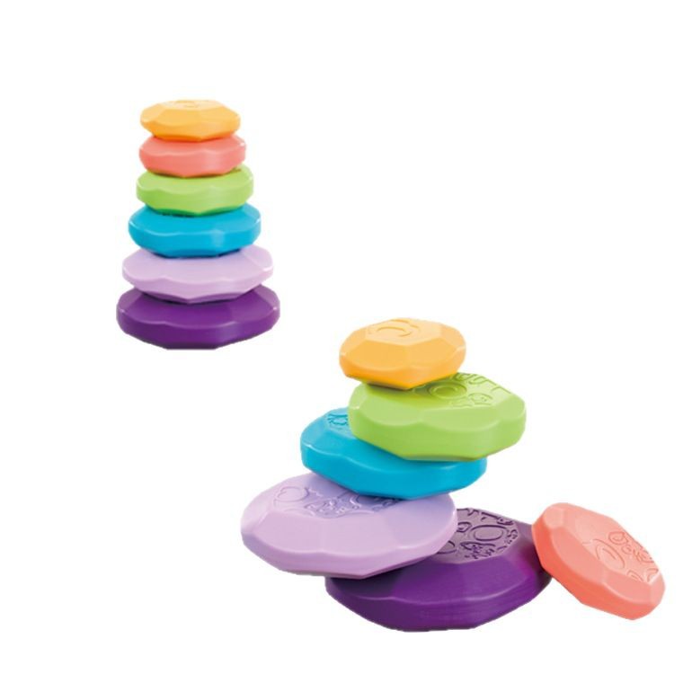 Cross-border Amazon Infant Soft Glue Pumice Stacking Music Early Childhood Education Educational Cognition Soft Glue Building Blocks Toys