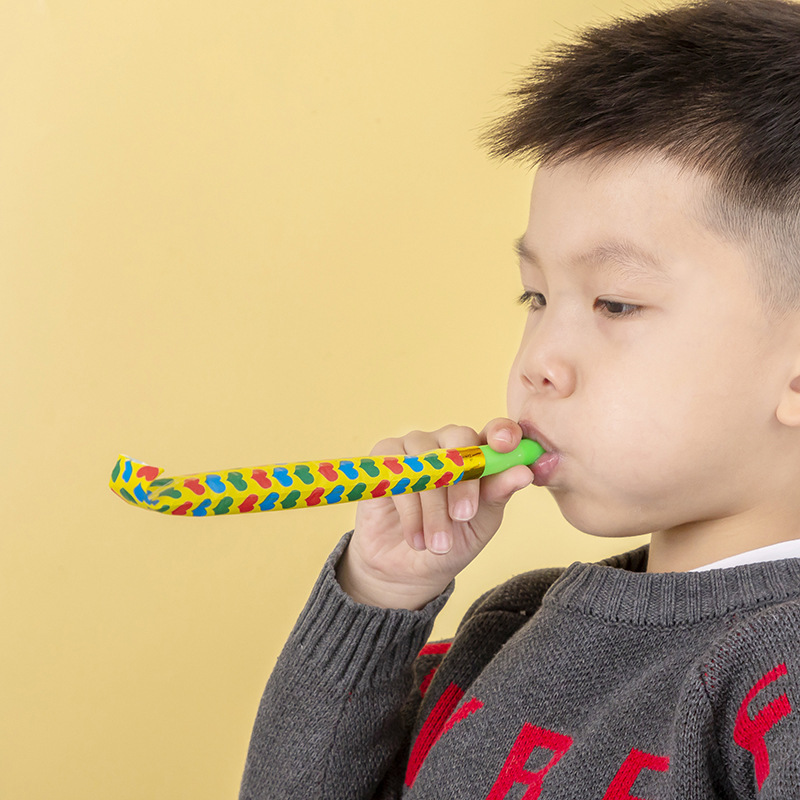 Children's Toys Birthday Dragon Whistle Funny Creative Blowing Roll Street Stall Toys Wholesale Party Performance Cheering Guide