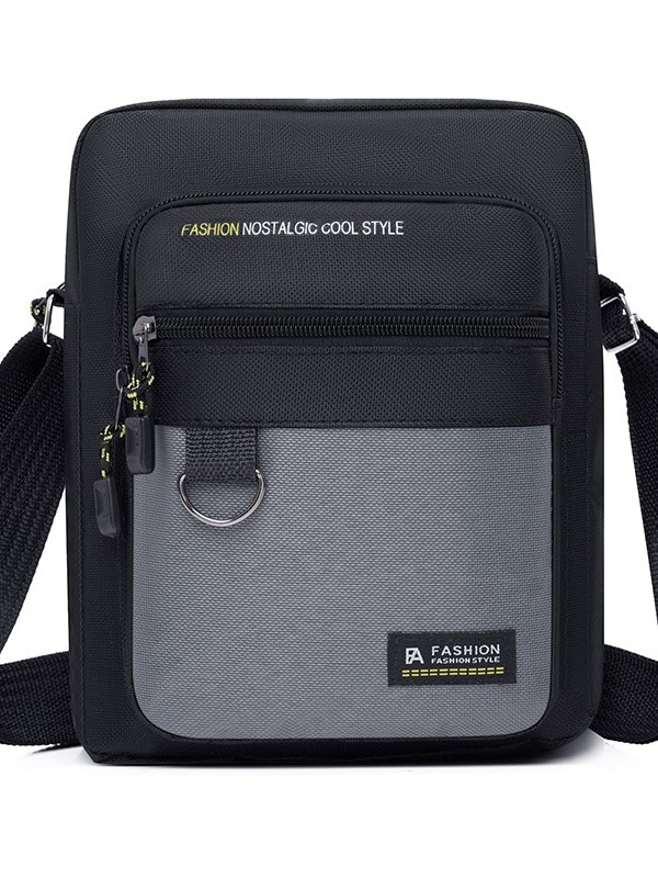 2025 New Fashion Casual Men's Crossbody Bag Multi-Layer Waterproof Oxford Cloth Wallet Trendy Men's Bag Shoulder Bag