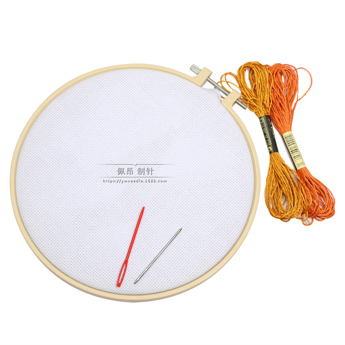 Hot Selling Embroidery Stretch DIY Imitation Bamboo Embroidery Stretch Frame Embroidery Stretch Cross-stitch Tools Beige Plastic Embroidery Circle Set