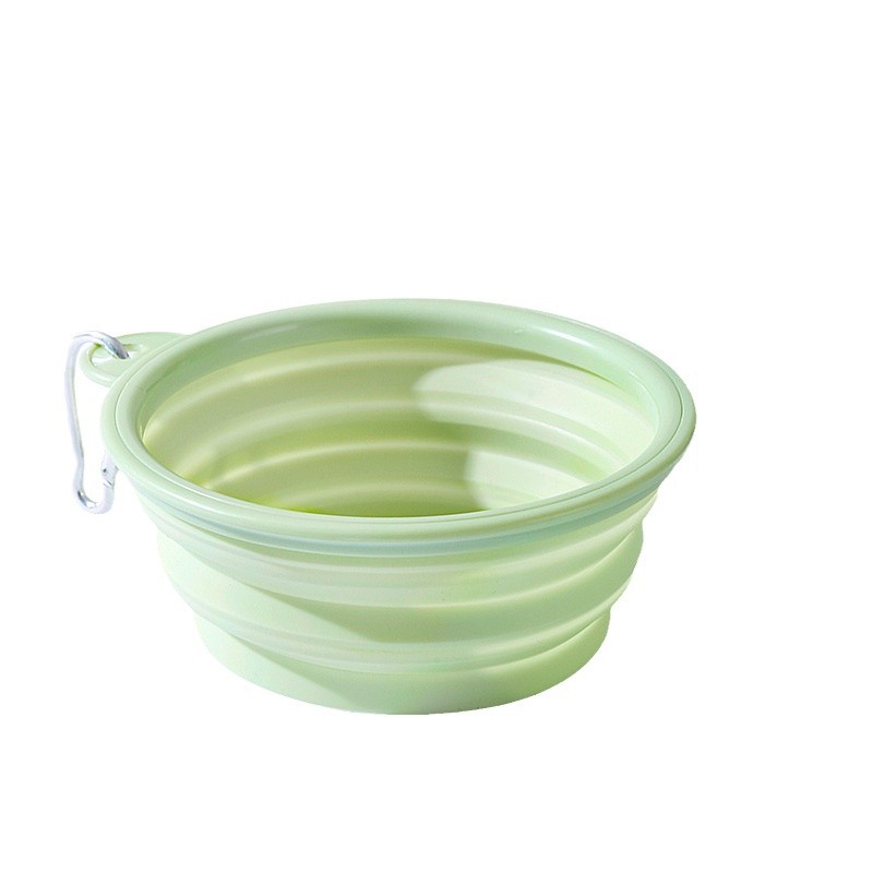 Spot Macaron Folding Bowl for Dogs, Portable Folding Bowl for Pets, Outdoor Drinking Bowl, Drinking Bowl