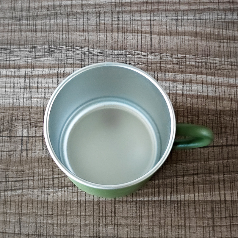 Cross-Border Stainless Steel Coffee Cup 304 Double Steel Tea Cup with Handle Thermos Cup Vacuum Portable Mug with Logo Printed on It