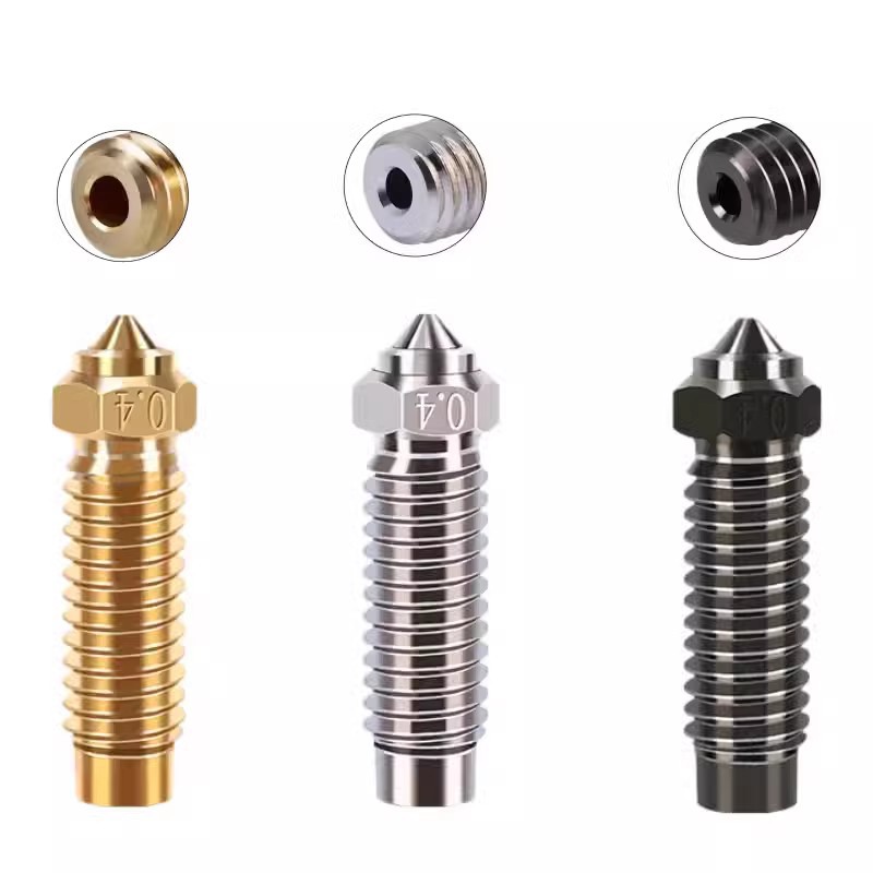 3D Printer Accessories Elegant 4 Max/4 Plus Neptune Brass Hardened Steel Nozzle High Temperature Resistant Nozzle