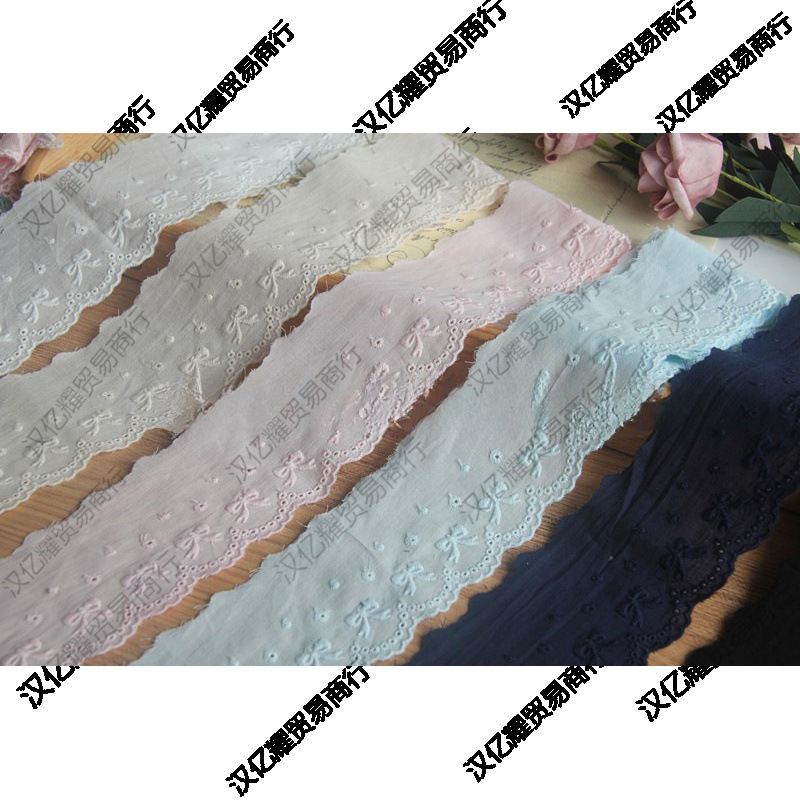 L2G7 Cotton Handmade DIY Lace Lace Embroider Accessories Cotton Embroider Clothing Fabric Lace Lede株