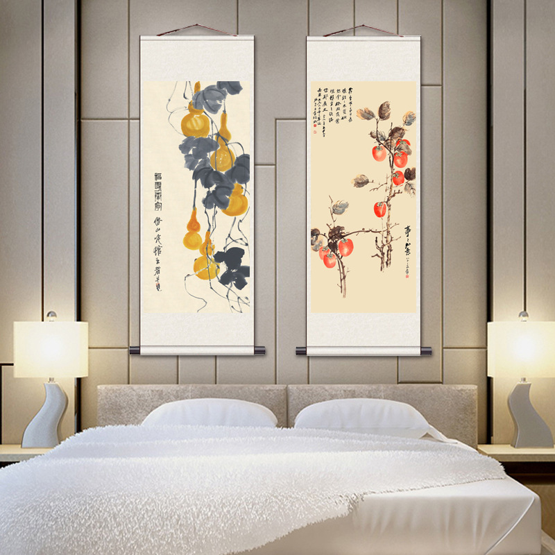 Wang Xizhi's "Preface to the Orchid Pavilion" Painting, Chinese Calligraphy Decorative Painting, Framed Scroll, Hand-Rolled Painting Core, Living Room and Bedroom Hanging Painting