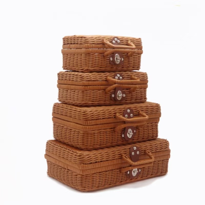 Подарочная коробка на праздник середины осени, плетеная коробка для подарков, ручная работа