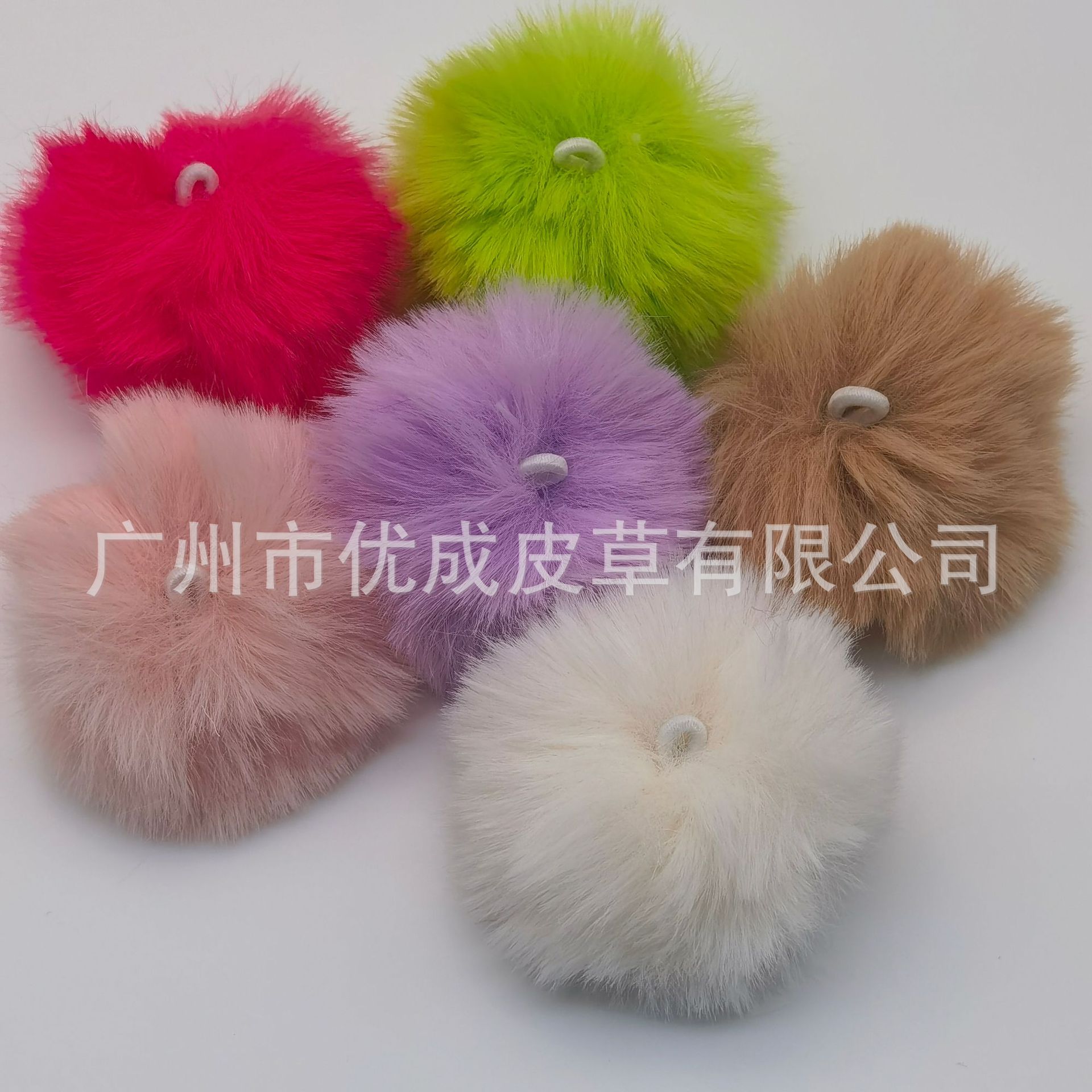 Foreign trade 6CM imitation rex rabbit fur ball clothing accessories DIY jewelry pendant fur ball artificial fur ball keychain accessories