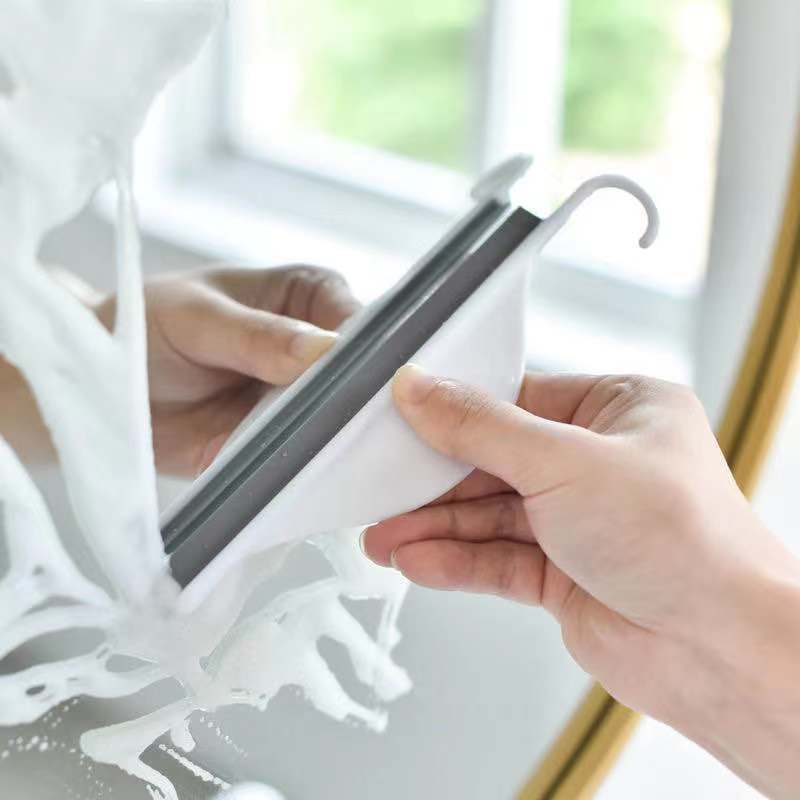 Mini Countertop Wiper Small Wiper Bathroom Glass Cleaning Artifact Silicone Cleaning Tool Bathroom Sink