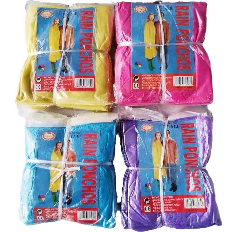 Card Raincoat Portable Compressed Poncho Adult Full Body Waterproof Extended Thickeneded Scenic Spot Outdoor Disposable Raincoat