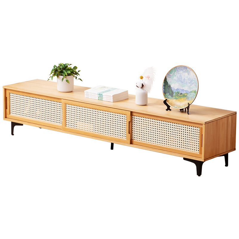 Simple Living Room TV Cabinet Household Floor-Standing Light Luxury High-Level Telescopic Coffee Table TV Cabinet Small Apartment Combination Cabinet