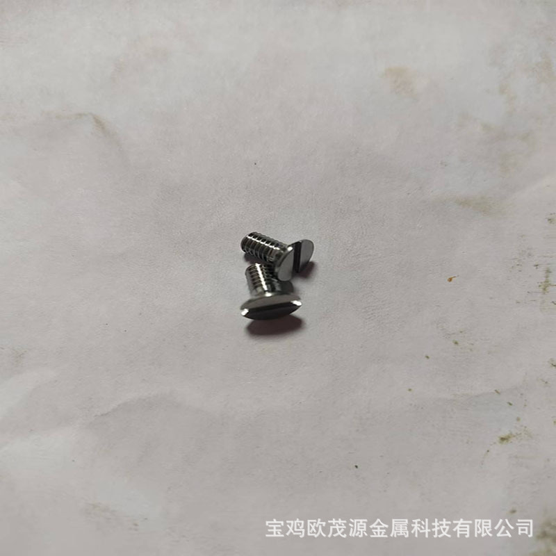 Manufacturer Supplies High Temperature Molybdenum Screws, Countersunk Head Slotted Molybdenum Screws, Tzm Molybdenum Alloy Bolts, High Temperature Resistant Molybdenum