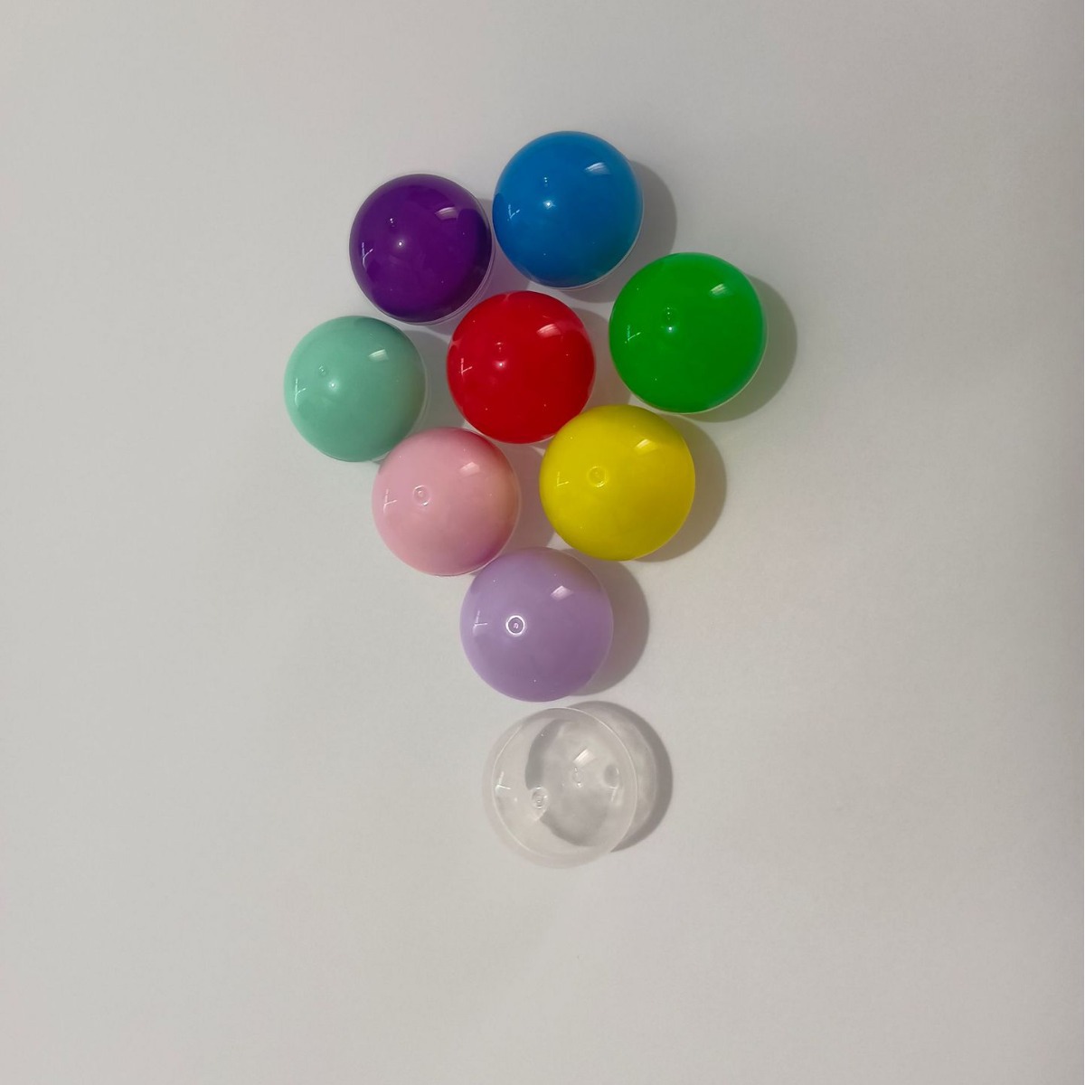 38mm Eggshell Funny Gashapon Transparent Macaron Colorful Gift Ball Gashapon Ball Factory Wholesale 28Mm-200Mm