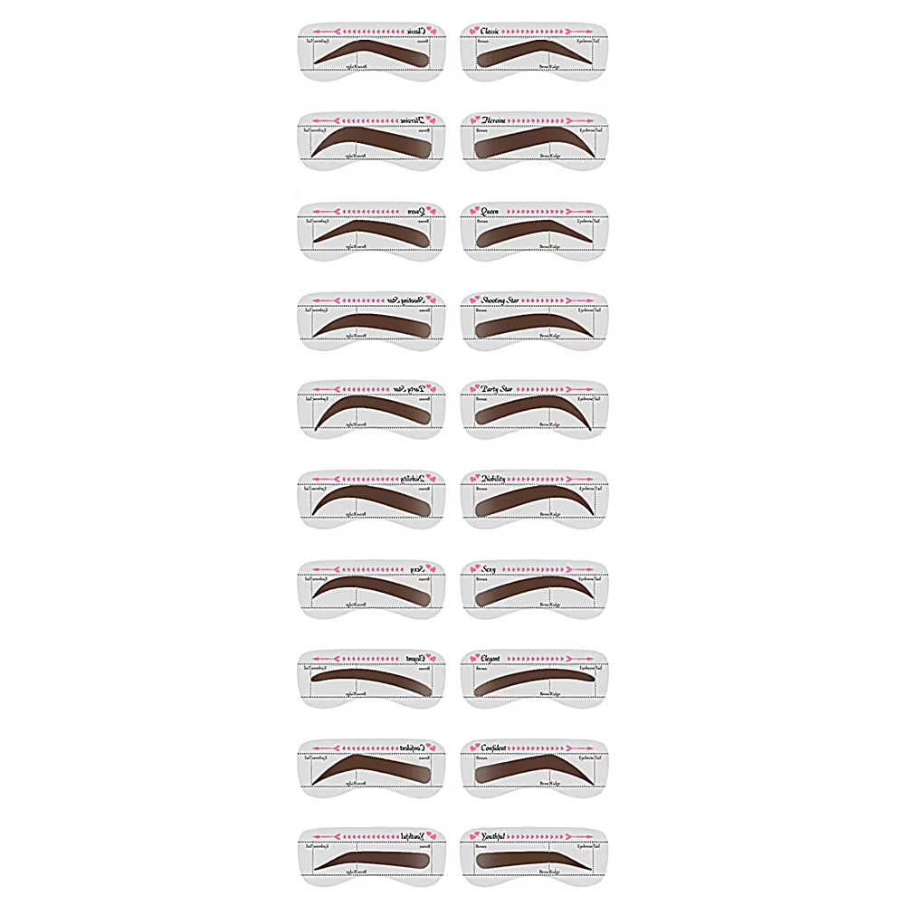 Горячая продажа 10 симметричных мягких наклеек для бровей, артефакты для ленивых, инструменты красоты