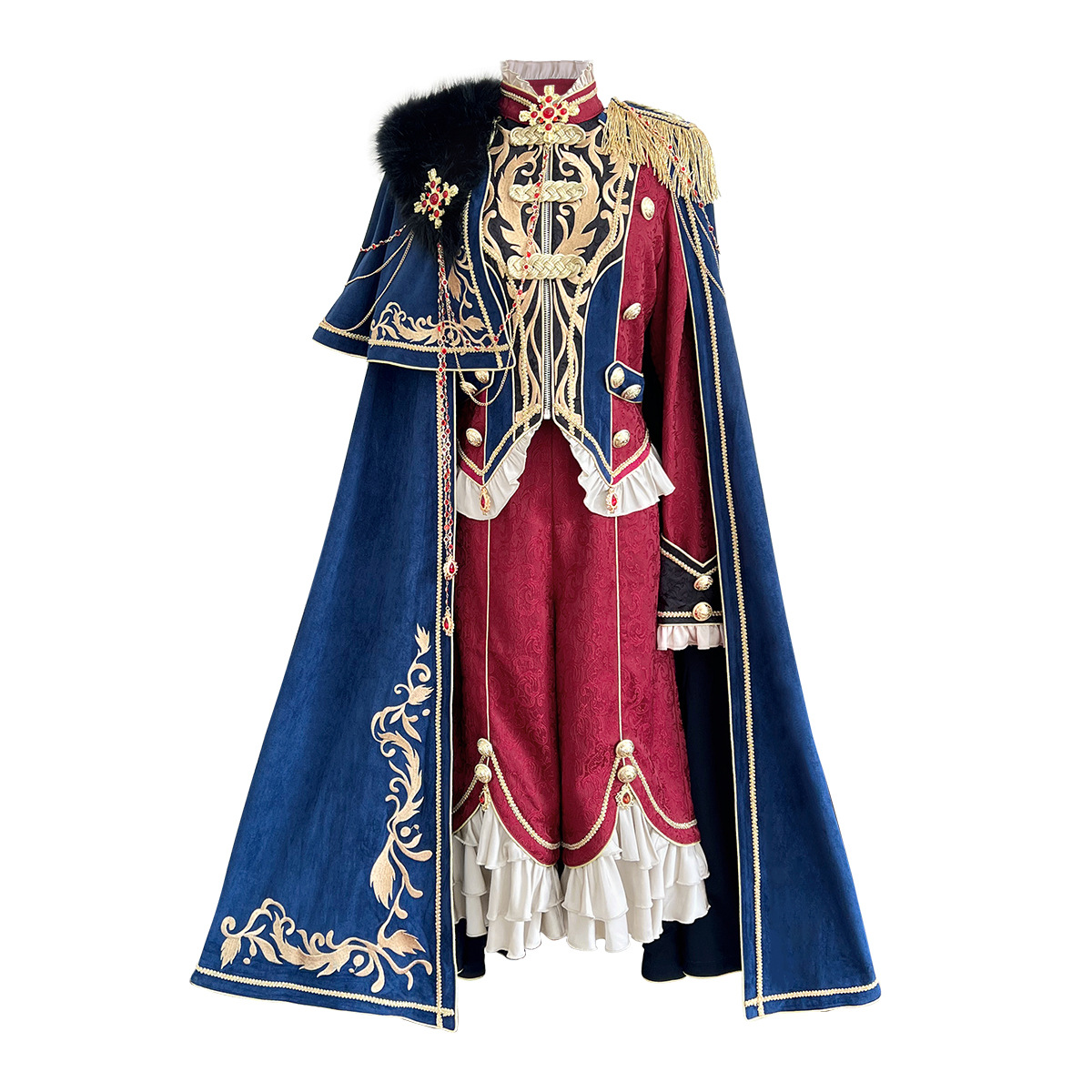 Xiong Doujiang Original Design Royal Glory Lolita Women's Lolita Cloak Top Pants Suit 7169