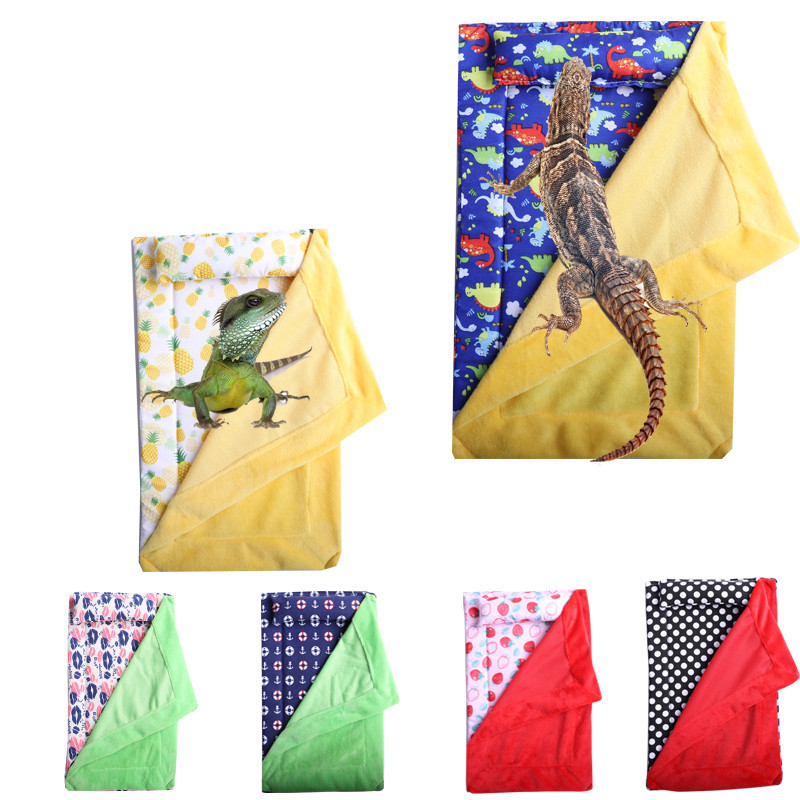 Спальный мешок для ящериц с подушкой, хлопковое гнездо, спальное место для хомяков