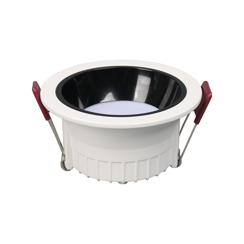 Led Recessed Downlight 5W Commercial and Household Lighting Bedroom Living Room Corridor Ceiling Light High Brightness Aluminum Material Custom Wholesale