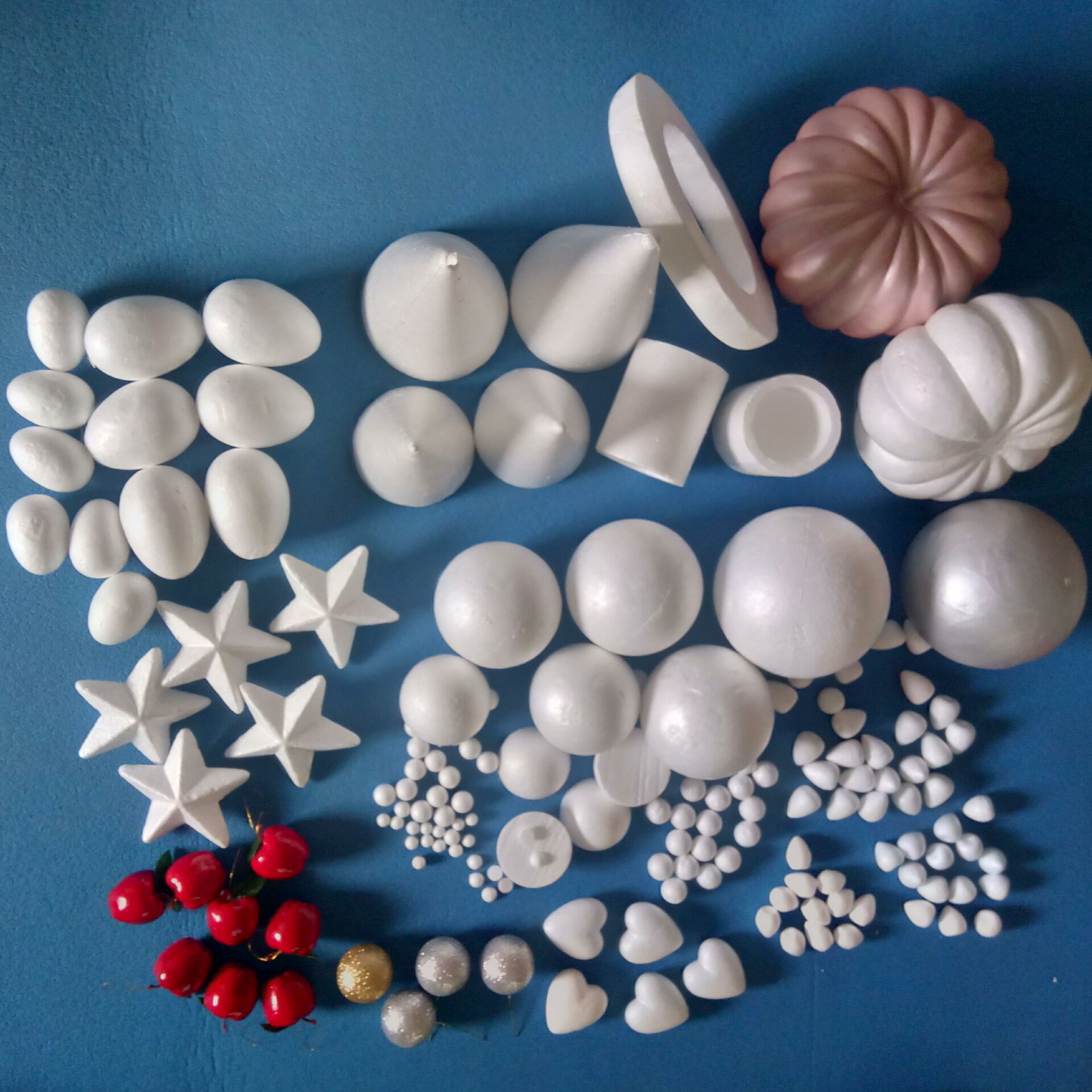 Colored Eps Foam Plastic Ball Solid Foam Ball Christmas Decoration Styrofoam Foam Ornaments Eps Ball
