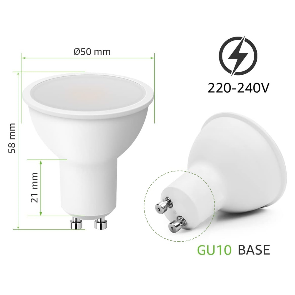 Led Pin Spotlights Mr16 Plastic-Coated Aluminum Gu10 Lamp Cup Imitation Cob Track Light Ceiling Light Built-In Dimmable High Brightness