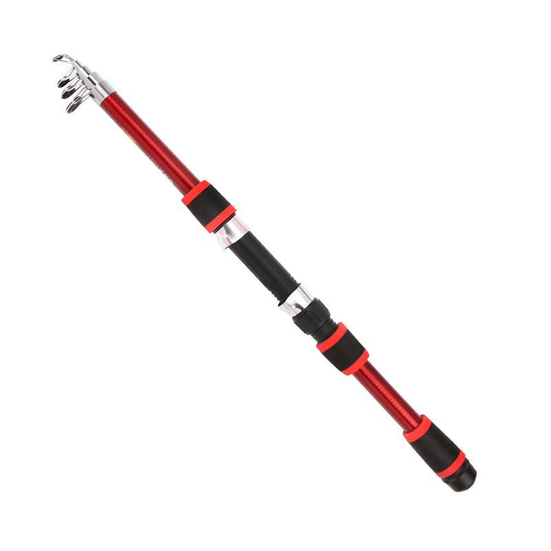 Cross-border fishing rod glass fiber reinforced plastic super hard sea rod suit long-distance throwing rod 1.8 meters sea rod wholesale fishing gear fishing rod