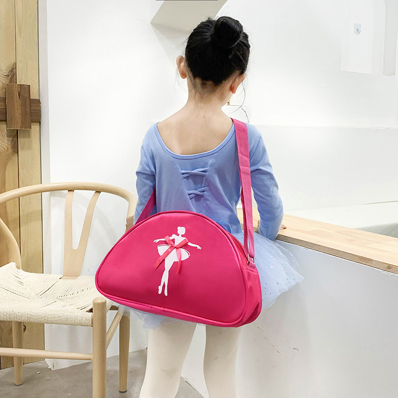 Children's Dance Bag New Children's Shoulder Dance Backpack Latin Ballet Bag Girls Princess Dance Bag Printing
