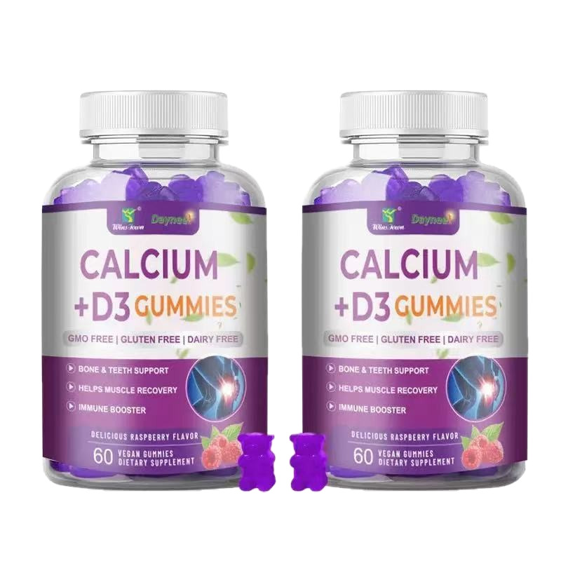 Calcium D3 Gummies Vitamin D Supplement Fruit Flavor Custom