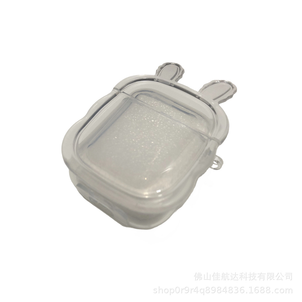 Apple Wireless Earphone Protective Case Airpods1/2/3/Pro/Pro2 Case Transparent Tpu Material Rabbit Ear Style