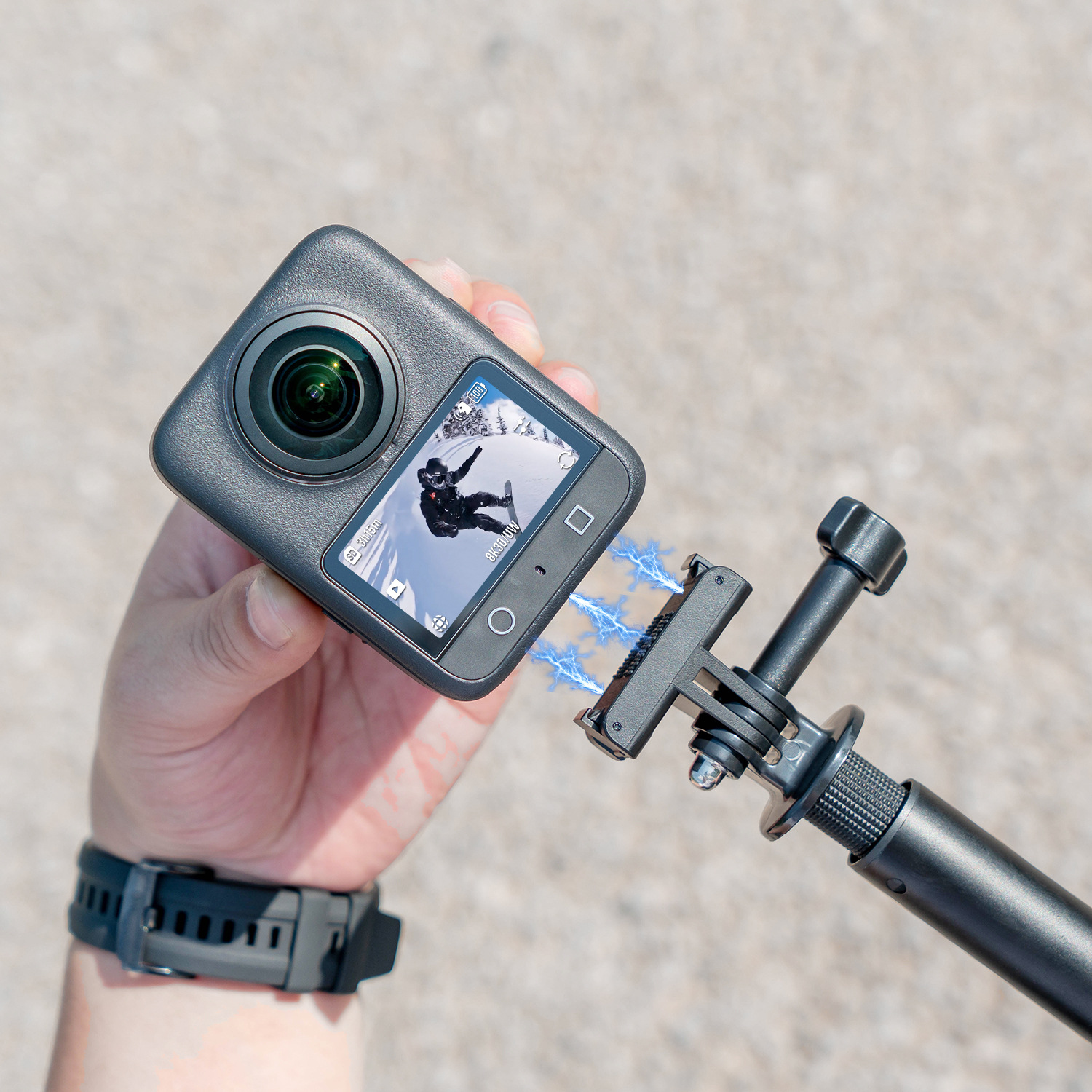 Djiosmonano/Osmo360/Action5Pro/4/3 Magnetic Quick-Release Base Quick-Release Adapter Accessories