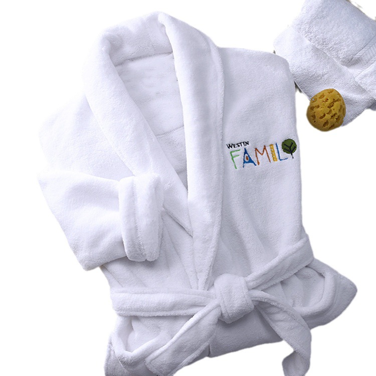 Star hotel bathrobe robe wholesale cotton absorbent white waffle cut velvet bathrobe five star hotel bathrobe
