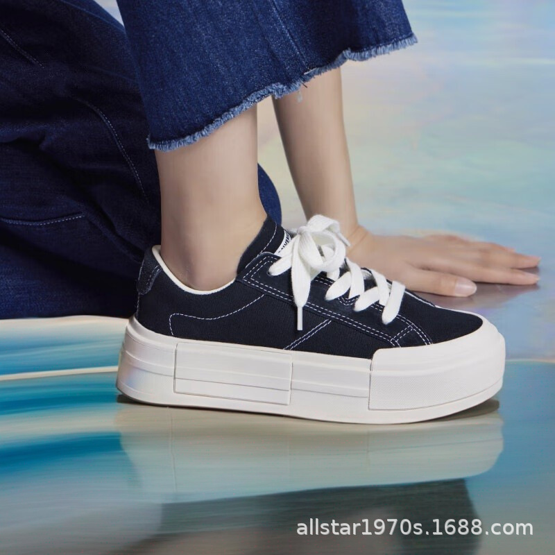 Putian pure original 1970S canvas low-top muffin bottom deconstruction summer black thick-soled bread UU leisurely shoes A08789