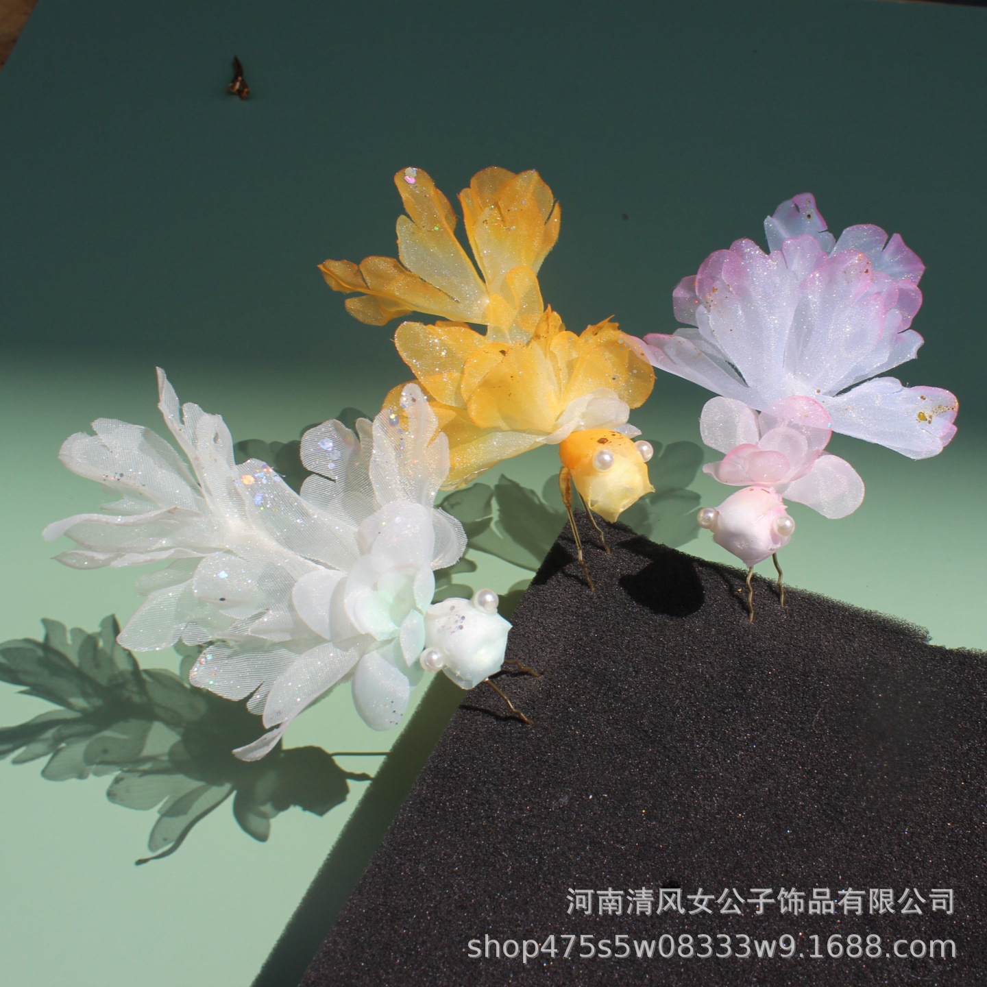 Аксессуар для волос ханфу с дизайном лотоса, новый древний стиль оригинальная прозрачная шелковая пряжа, супер фея новый китайский стиль украшение для волос с мягкой шпилькой