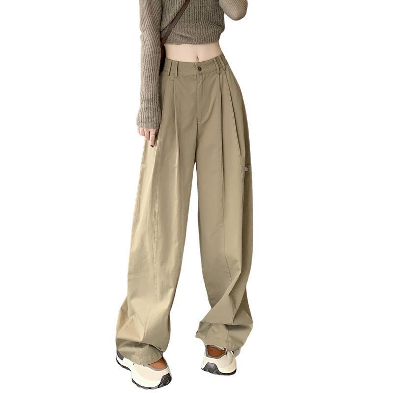 American overalls women's spring summer autumn 2025 new high waist loose casual suit high waist sports wide leg pants wholesale