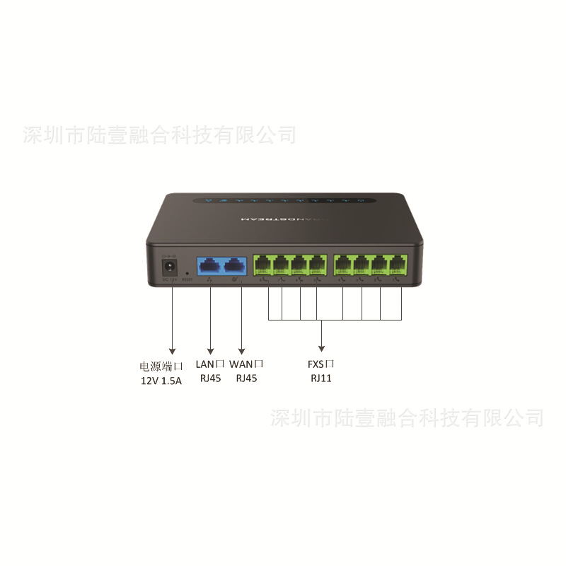 Grandstream in stock 8 * FXS eight-Port Voice Gateway HT818 telephone IP network adapter ATA wholesale