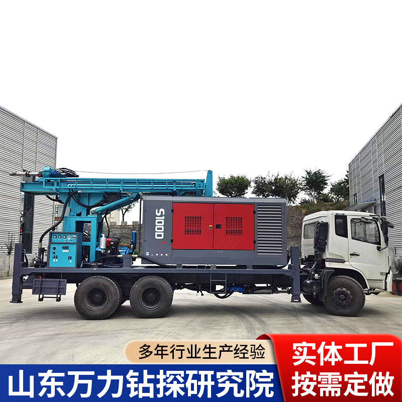 Vehicle-Mounted Pneumatic Water Well Drilling Rig 400m Automotive Engineering Drilling Rig Howo Truck Hydraulic Drilling Rig High Efficiency