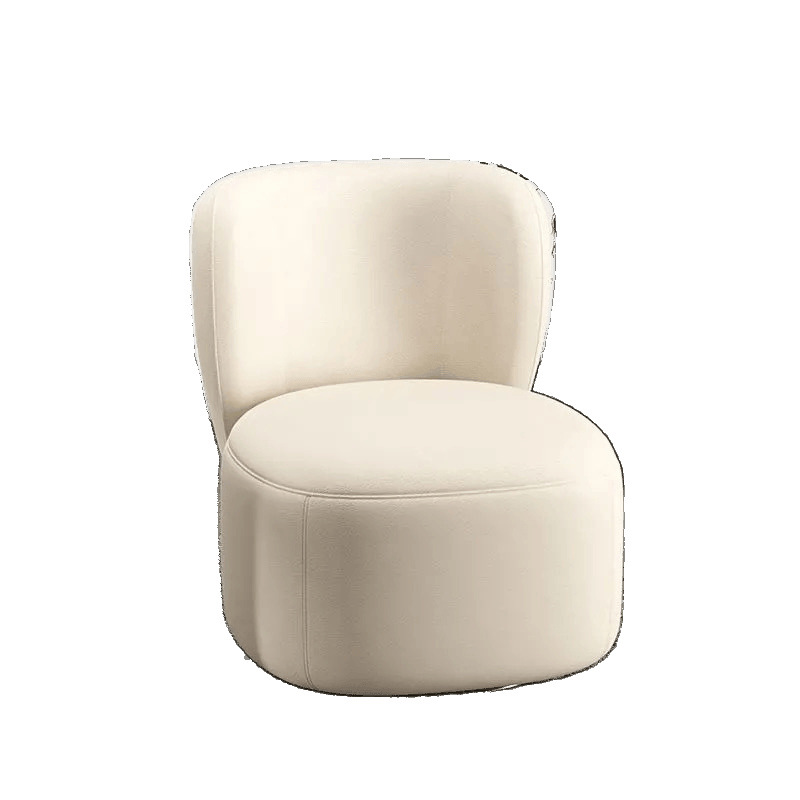 2025 New Balcony Sofa Lazy Simple Leisure Chair Rotatable Fabric Bedroom Dressing Stool Retro Light