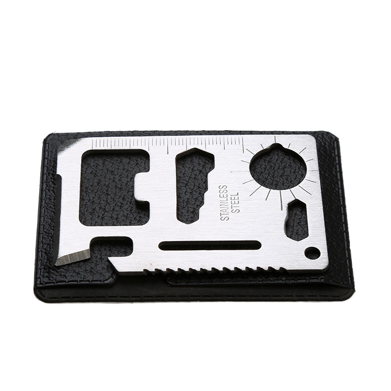 Multifunctional stainless steel Swiss Army knife card outdoor camping life saving Army knife card in stock portable creative card