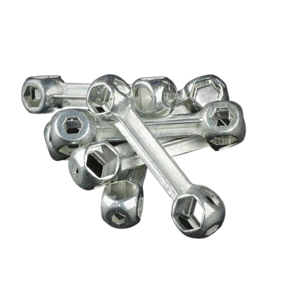 Portable bicycle mountain bike repair tool multi-purpose multi-size hexagon bone wrench repair tool
