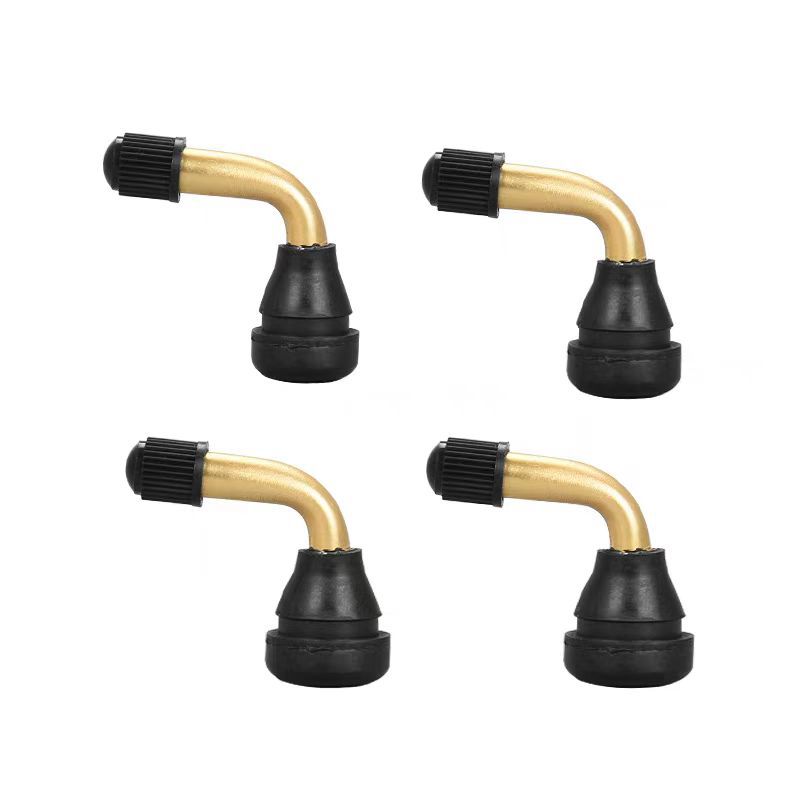 Motorcycle Vacuum Tire Valve Stem, Three-Wheel Anti-Leak Copper Rod Rubber Valve, Electric Vehicle Aluminum Valve with Anti-Leak Design
