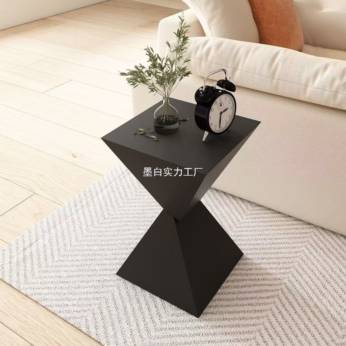 Creative Small Table for Living Room, Cream Sofa Corner Table for Bedroom, Light Coffee Table, Flower Stand, Modern Simple Bedside Table